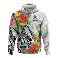 Hawaii Hibiscus Kanaka Polynesia Hoodie LT2 - Polynesian Pride