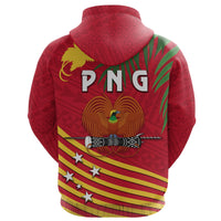 Papua New Guinea Rugby Zip Hoodie Coconut Leaves The Kumuls - Polynesian Pride