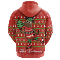 Hawaiian Turtle Christmas Hoodie Red Felix Style - Polynesian Pride