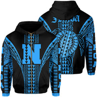 Nihoa Island Polynesian Hoodie Zip Comely Style Unisex Blue - Polynesian Pride