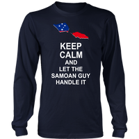 Samoa T Shirt Samoan Flag Keep Calm, Let Samoan Guy Handle It - Polynesian Pride