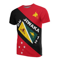 Papua New Guinea T Shirt PNG Flag Jiwaka Province Flag Unisex Red - Polynesian Pride