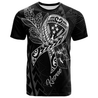 Kosrae T Shirt Ribbon Polynesian Style Unisex Black - Polynesian Pride