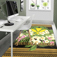 Hawaii Kanaka Maoli Area Rug - Polynesian Gold Patterns Collection - Polynesian Pride