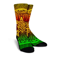 Kanaka Maoli Turtle Polynesian Crew Socks - AH - Polynesian Pride