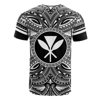 Kanaka Maoli All T Shirt Kanaka Maoli Coat Of Arms Polynesian White Black - Polynesian Pride