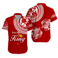 Valentine Day Tonga Couple Love Matching Dress and Hawaiian Shirt Polynesian Turtle LT12 - Polynesian Pride
