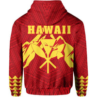 King Kanaka Kauka Hoodie Red - Polynesian Pride