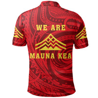Hawaii Polo Shirt King Mauna Kea Flag - Polynesian Pride