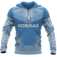 Kosrae Polynesian Chief Hoodie Unisex Blue - Polynesian Pride
