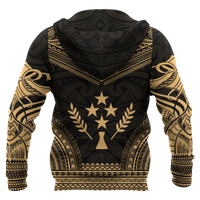 Kosrae Polynesian Chief Hoodie Gold Version - Polynesian Pride