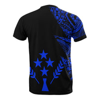 Kosrae T Shirt Micronesian Pattern Blue Flash Style - Polynesian Pride
