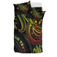 Kosrae Custom Personalised Bedding Set - Reggae Turtle - Polynesian Pride