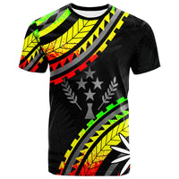 Kosrae T Shirt Palm Leaf Texture Reggae Unisex Reggae - Polynesian Pride