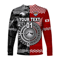 (Custom Personalised) Mate Ma'a Tonga Ngatu And New Zealand Maori All Black Aboriginal Long Sleeve Shirt Rugby Together LT8 - Polynesian Pride