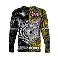 New Zealand Maori Aotearoa And Niue Together Long Sleeve Shirts - Black LT8 - Polynesian Pride