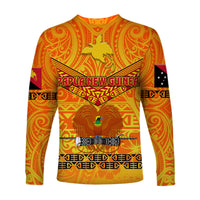 Papua New Guinea Kumuls Long Sleeve Shirt Simple Style - Yellow Vibes LT8 - Polynesian Pride