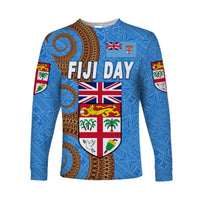 Fiji Day Long Sleeve Shirts Independence Anniversary Simple Style LT8 - Polynesian Pride