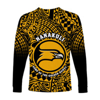 Hawaii Long Sleeve Shirt Nanakuli High and Intermediate School Tribal Kakau LT14 - Polynesian Pride