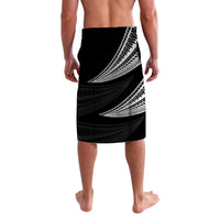 Tonga Lavalava Wave Pattern Alternating White LT8 - Polynesian Pride