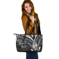 Guam Custom Personalised Leather Tote - Cross Style - Polynesian Pride