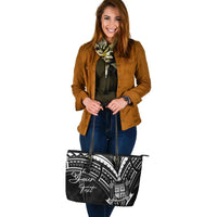 Fiji Custom Personalised Leather Tote - Cross Style - Polynesian Pride