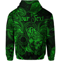 Custom Leo Zodiac Polynesian Hoodie Unique Style Green LT8 - Polynesian Pride