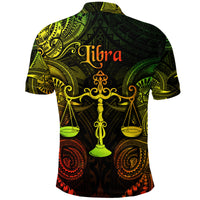 Libra Zodiac Polynesian Polo Shirt Unique Style Reggae LT8 - Polynesian Pride