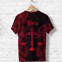 Libra Zodiac Polynesian T Shirt Unique Style Red LT8 - Polynesian Pride