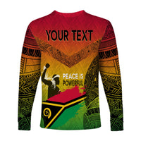 Vanuatu Father Lini Quote Long Sleeves Shirt Flag Style - Black LT7 - Polynesian Pride