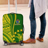 Cook Islands Polynesian Luggage Cover LT6 Green - Polynesian Pride