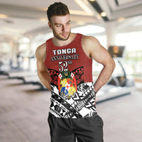Tonga Men Tank Top Independence Anniversary Special Version 2022 LT14 - Polynesian Pride
