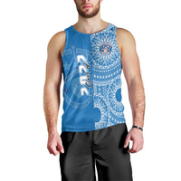 (Custom Text And Number) Apifoou Tonga College Men Tank Top Class Of Year Tongan Ngatu Pattern LT14 - Polynesian Pride