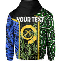 Custom South Sea Islanders Flag Style Hoodie Vanuatu LT6 - Polynesian Pride