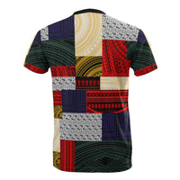 Polynesian All Over T Shirt Design Retro Patchwork - Polynesian Pride