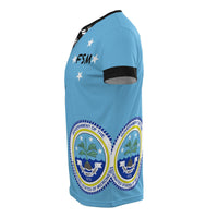 Federated States of Micronesia Pattern All Over T Shirt F S M Flag Seal Polynesian Tattoo - Polynesian Pride