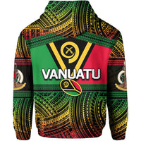 Vanuatu Zip Hoodie Rugby Polynesian Patterns - Polynesian Pride
