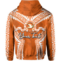 Custom Tailulu College Hoodie Orange Style LT6 - Polynesian Pride