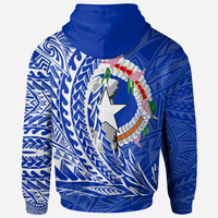 Northern Mariana Islands Zip Hoodie Saipan Wings Style - Polynesian Pride