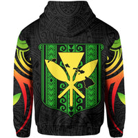 Hawaiian Kanaka Hoodie (Zipper) Hawaii Always In My Heart AH - Polynesian Pride