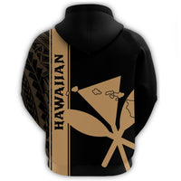 Kanaka Map King Gold Hoodie Edgar Style - Polynesian Pride