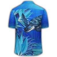 Hawaii Blue Turtle Paradise Hawaiian Shirt - Breath Ocean - AH - Polynesian Pride