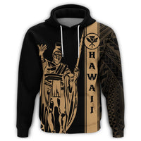 Kanaka Map King Gold Hoodie Edgar Style - Polynesian Pride
