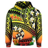 Hawaii Plumeria Polynesian Hoodie Hope AH - Polynesian Pride