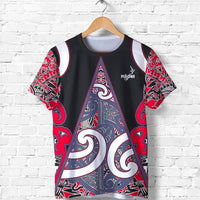 New Zealand Rugby Shirt, Maori Rugby T Shirt Unisex Black - Polynesian Pride