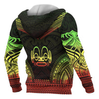 Marquesas Islands Polynesian Chief Custom Hoodie Reggae Version - Polynesian Pride