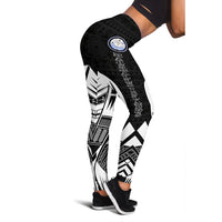 Marshall Islands Polynesian Leggings - Polynesian Tattoo Black Version Black - Polynesian Pride