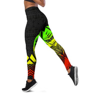 Marshall Islands Polynesian Leggings - Polynesian Tattoo Reggae Version - Polynesian Pride