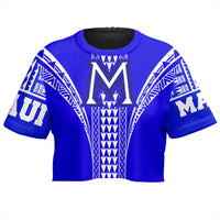 Hawaii - Maui High All - over Print Crop Top T-shirt AH - Polynesian Pride