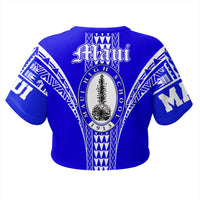 Hawaii - Maui High All - over Print Crop Top T-shirt AH - Polynesian Pride